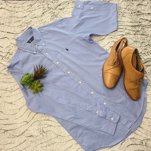Ralph Lauren Classic Blue Logo Dress Shirt